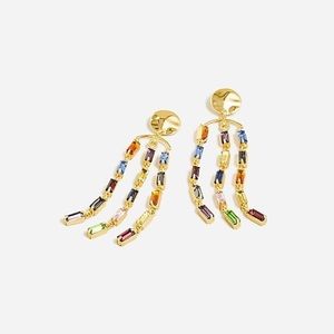 NWT JCrew Crystal waterfall earrings
